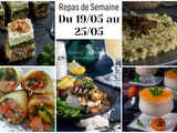 Planning de recettes faciles pour la semaine 19 au 25/05