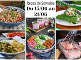 Planning repas semaine 25 : 7 dîners d’été frais et faciles