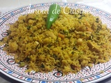 Riz djerbien au poulet ou rouz jerbi