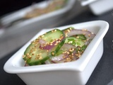 Salade asiatique de concombre et sésames