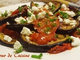 Salade d’aubergines à la féta (repas froid)