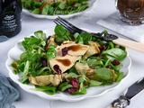 Salade de mâche au foie gras et artichauts
