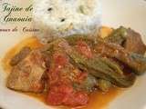 Tajine de gnaouia: sauce gombo viande
