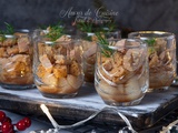 Verrines foie gras, poire et pain d’épices : apéritif chic et facile