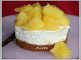 Cheesecake individuel à la vanille et ananas