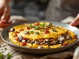 Omelette champignon lardon : la méthode pour une texture moelleuse