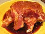 Porc teriaki (sauce  maison minute) et blocoli chinois, sauce aux huîtres et ail