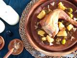 Véritable recette marocaine du Tajine de poulet au citron confit et olives
