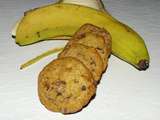Cookies aux peaux de banane et chocolat
