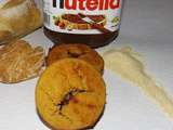 Muffins au pain sec cœur Nutella