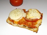 Tartines aux tomates et à la mozzarella