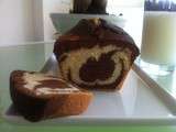 Cake marbré  à moustache  chocolat & vanille (recette de Christophe Felder)