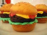Cupcakes qui se prennent pour des hamburgers & défi cake design sur Recettes.de