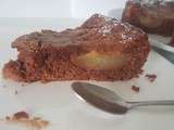 Tarte-cake- mousse au chocolat & poires (recette de Christophe Felder)