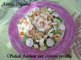 Salade fraicheur aux crevettes persillées