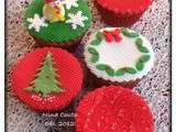 Cupcakes pour l'école de mon Teo, décoration en pâte a sucre