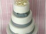 Wedding Cake blanc et gris
