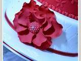 Wedding Cake blanc et rouge