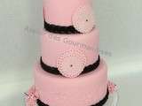 Wedding cake rose et noir