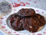 Biscuits double chocolat aux coeurs de cannelle