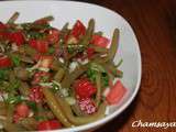 Salade de haricots verts et tomates