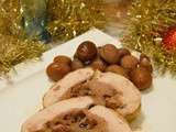 Ballotine de volaille (pintade) aux fruits et épices de Noël