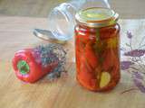 Conserves de poivrons grillés (à l’huile d’olive)