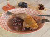 Cuisses de pintade au miel et aux petits raisins