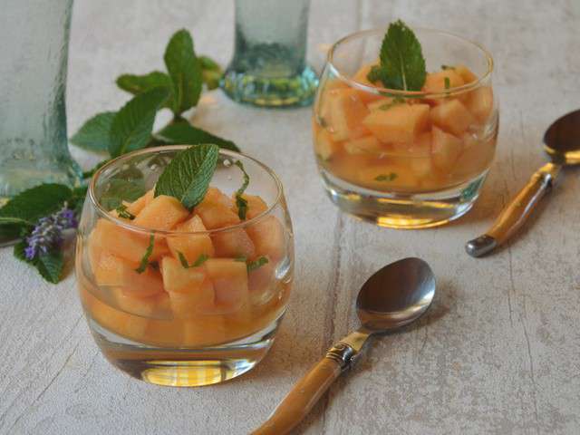 Recettes De Salade De Melon Et Sirop De Menthe