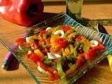 Salade de poivrons grillés & marinés au thym