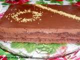 Gâteau tout chocolat pour les fêtes ou accompagner le café, inspiré de l’Opéra