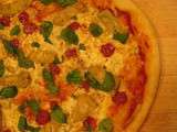 Pizza au chorizo et aux coeurs d'artichaut