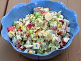 Salade de goberge (surimi) pouvant servir aussi pour un roll