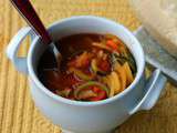 Soupe aux légumes réalisée au Spiralizer