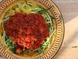 Spaghetti de courgettes et de courge-spaghetti parfumé aux 7 épices libanais