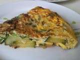 Fritatta aux courgettes, omelette italienne