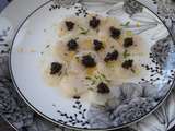 Carpaccio de noix de Saint-Jacques au Caviar