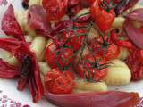 Gnocchis aux tomates cerises rôties et poivrons rouges
