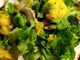 Salade de lotte au curry & accord avec un verre de Privado Torrontès