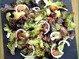 Salade composée (salade verte /pomme de terre /gésier/ tomate / oignons)