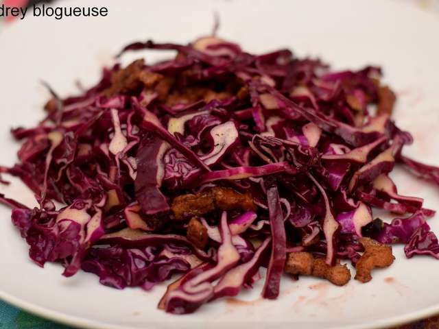 Faire une salade de chou rouge facile et rapide 