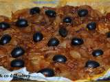 Tarte oignons / olive noire