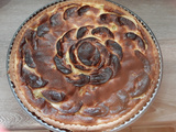 Tarte pomme rhubarbe normande