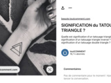 7 significations profondes du tatouage triangle