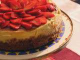 ✻ cheesecake au chocolat blanc, à la vanille et aux fraises ✻