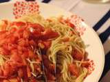 ☀ spaghetti aux tomates fraiches ☀