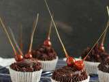 Cupcakes aux noisettes, ganache chocolat-praliné