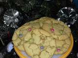 Cookies maison extra moelleux, ici aux couleurs de Noël et possible sans oeuf