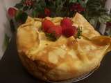 Gâteau de crêpes à la fraise façon charlotte tiramisù, Foodista Challenge #49