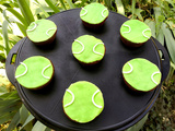 Muffins cupcakes balles de tennis